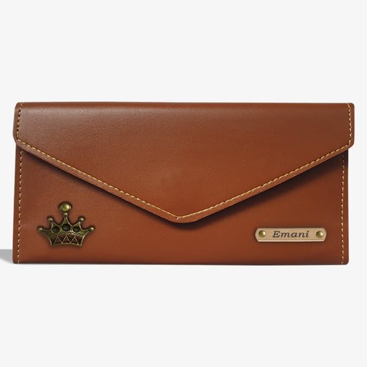 PERSONALIZED WOMEN'S WALLET - TAN