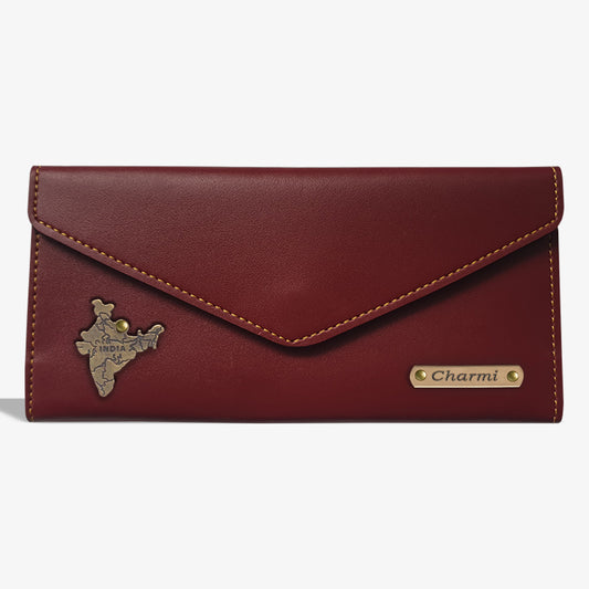 PERSONALIZED WOMEN'S WALLET - WINE