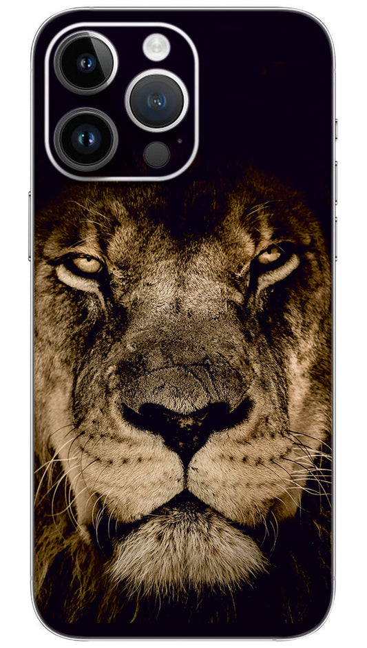 Angry lion face Mobile Skin Wrap  - ANI0019