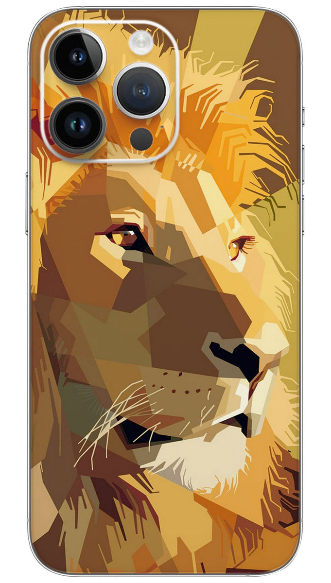 Digital drawing of lion  Mobile Skin Wrap  - ANI0034