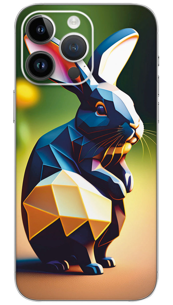 White Rabbit Abstract  Mobile Skin Wrap  - ANI0118