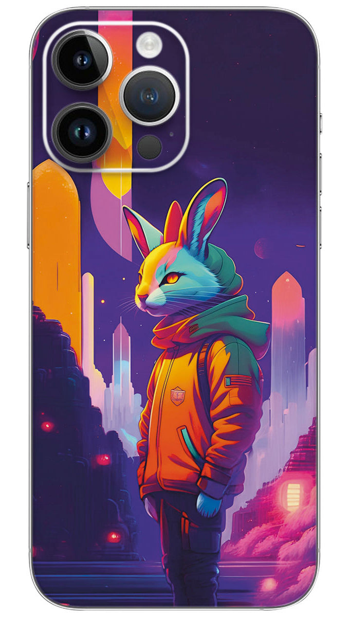 Rabbit in the Space Mobile Skin Wrap  - ANI0146