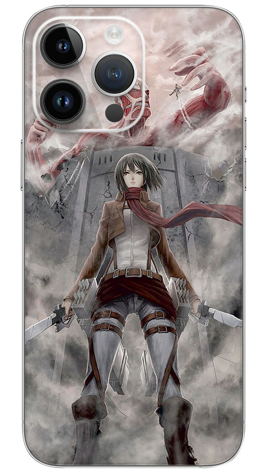 Mikasa ackerman anime Mobile Skin Wrap  - ANIME0198