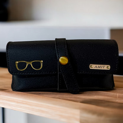 PERSONALISED EYEWEAR CASE - BLACK