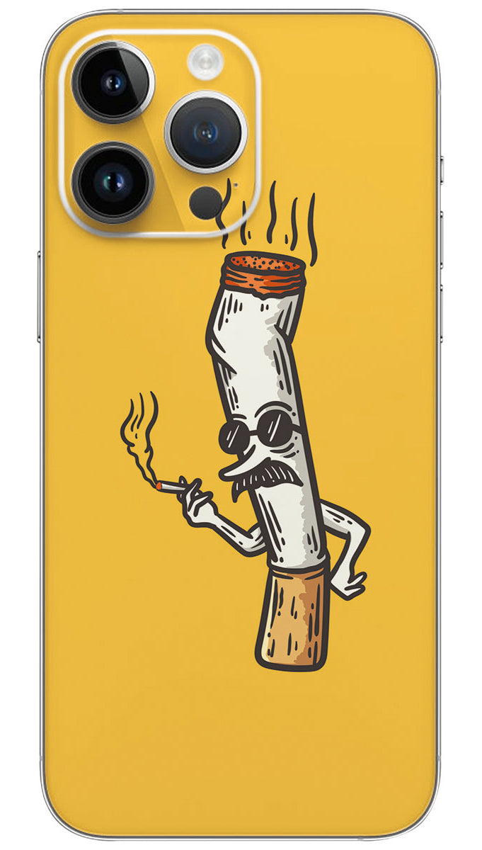 VECTOR Cigarette character Mobile Skin Wrap  - LIFE0006