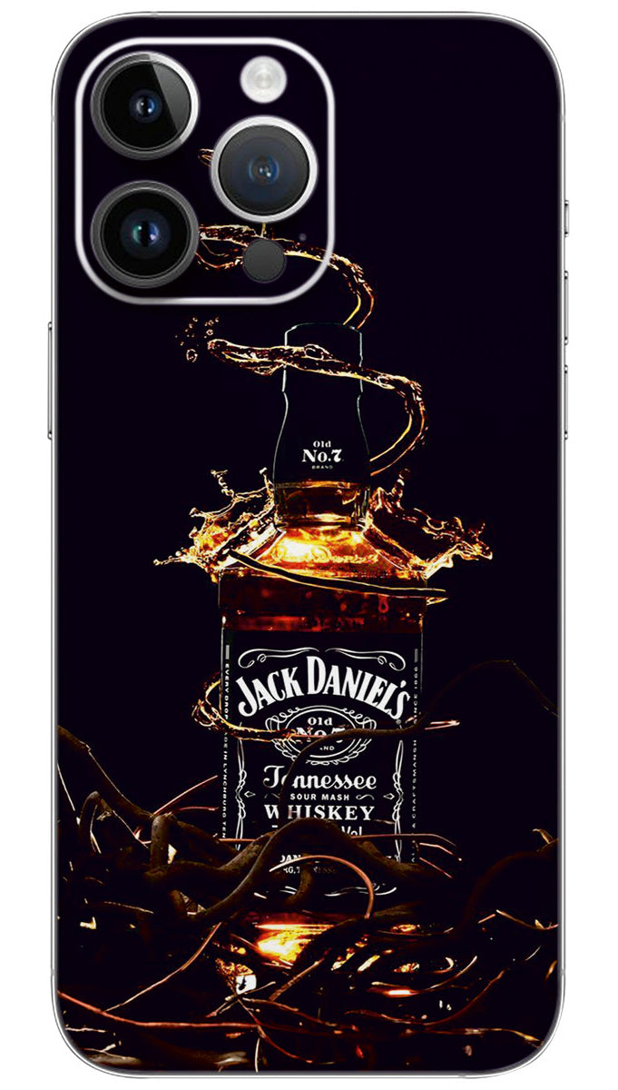 Jack Daniels Fire Mobile Skin Wrap  - MOK0020