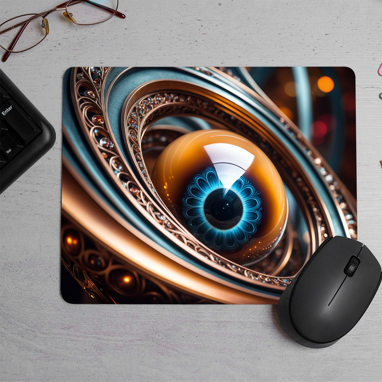 Science Fiction Eye Art  Printed Mouse Pad (DESIGN-102)