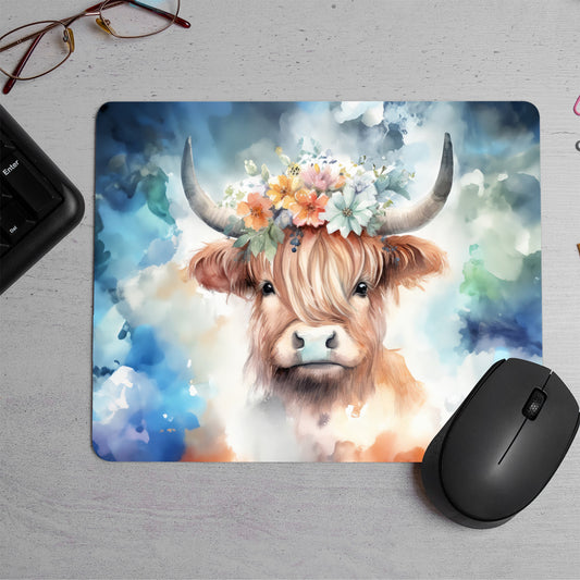 Baby cow art  Printed Mouse Pad (DESIGN-134)