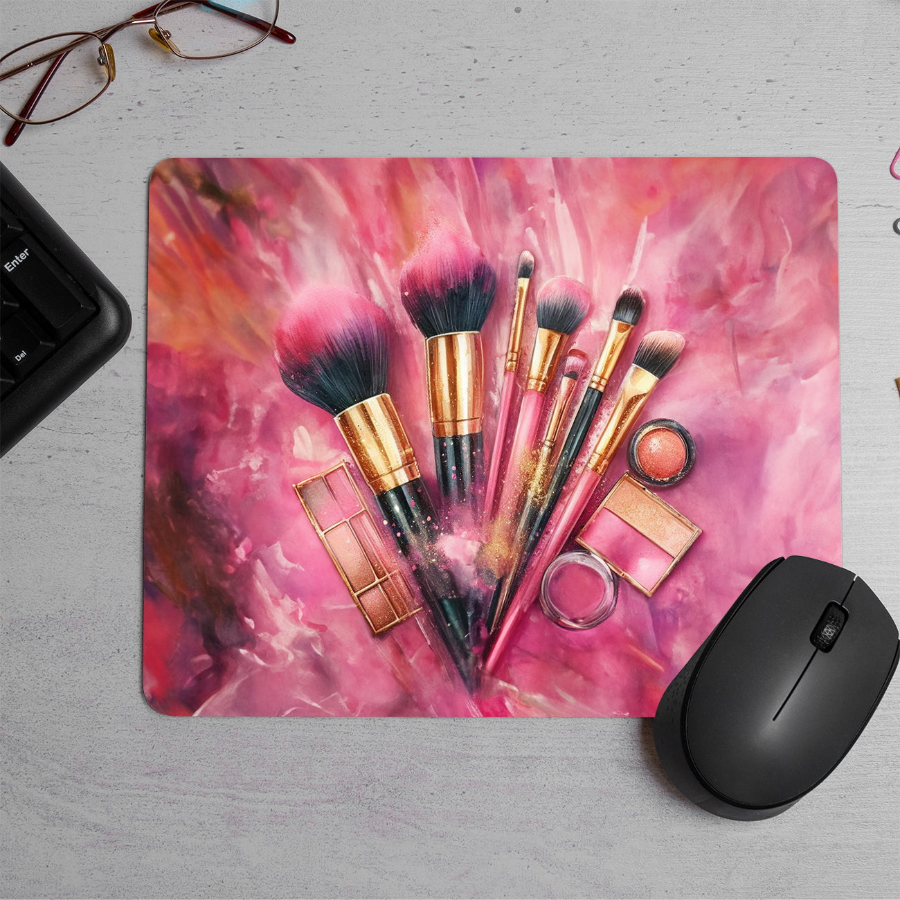 Makeup artist Printed Mouse Pad (DESIGN-138)