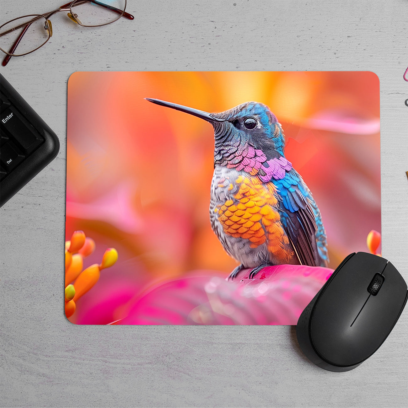 Hummingbird Printed Mouse Pad (DESIGN-149)