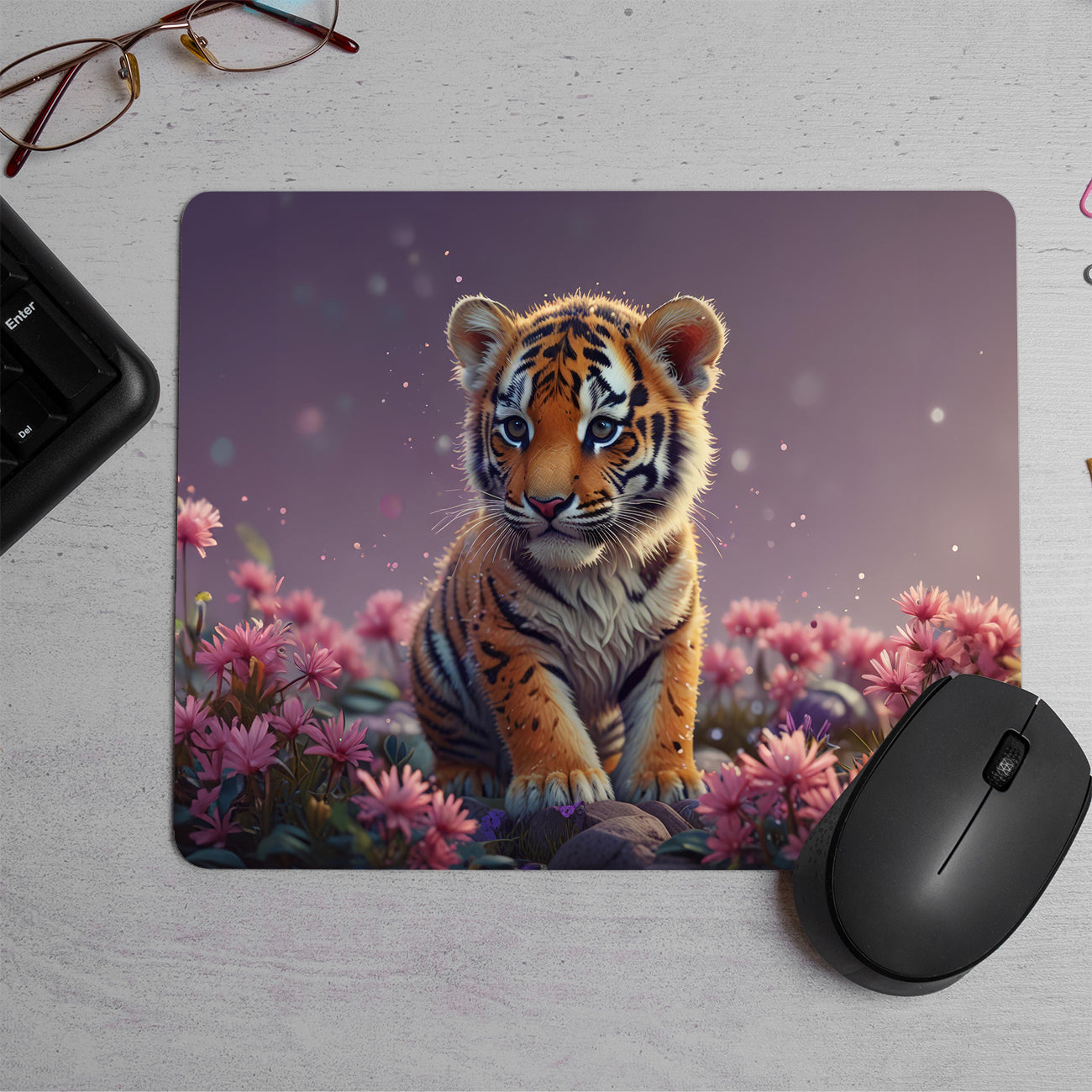 Cartoon baby tiger Printed Mouse Pad (DESIGN-150)