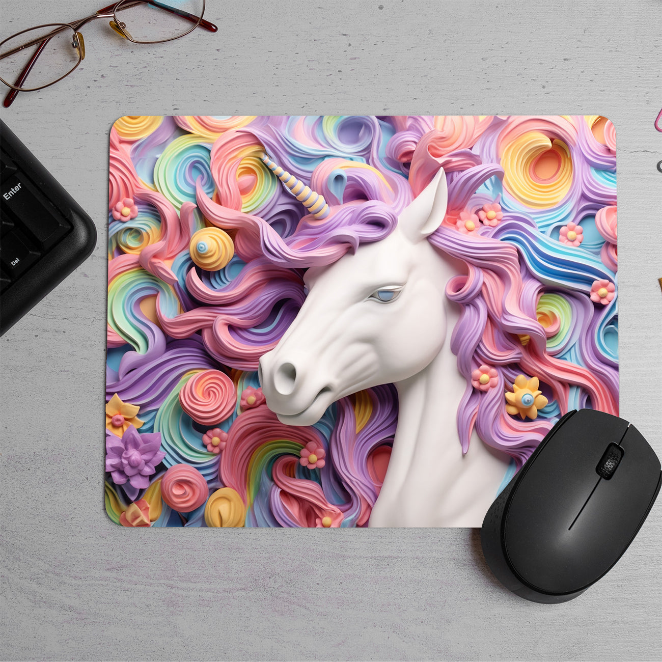 Fantasy Unicorn Printed Mouse Pad (DESIGN-154)