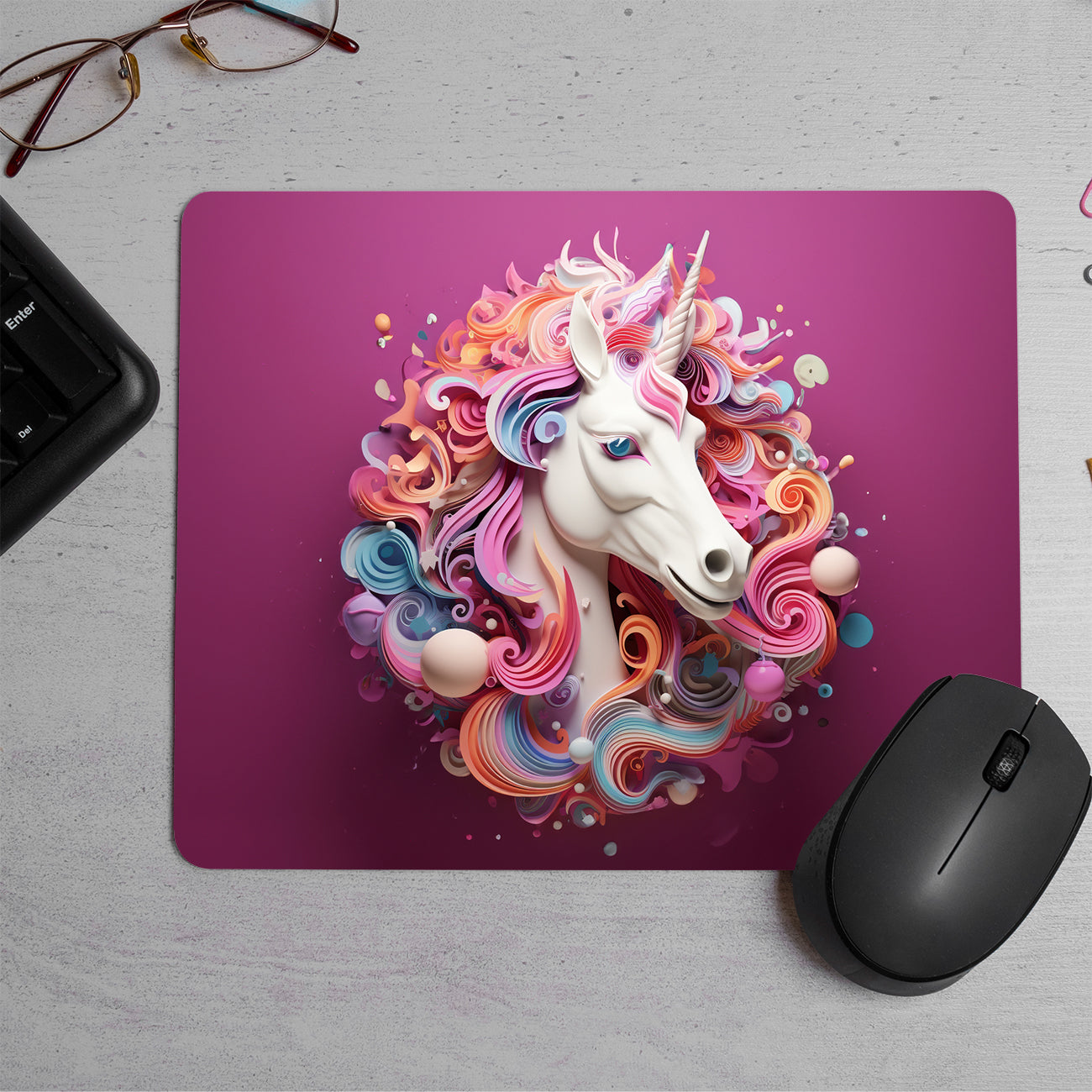 Unicorn lover Printed Mouse Pad (DESIGN-155)