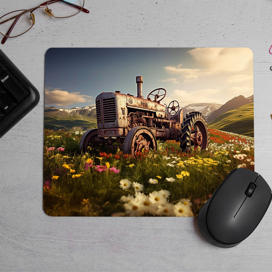 Vintage tractor Printed Mouse Pad (DESIGN-162)