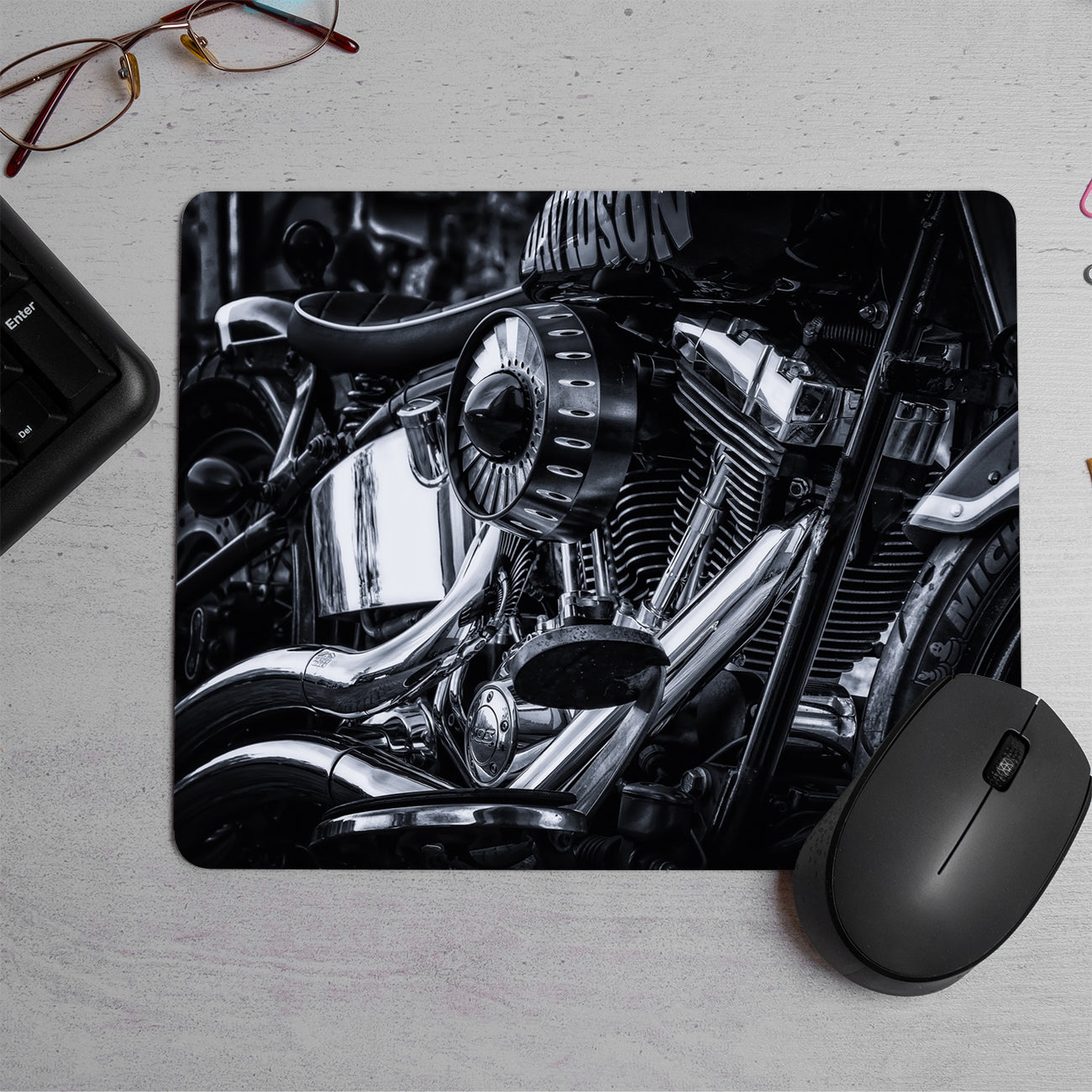 Motorcycle  Printed Mouse Pad (DESIGN-175)