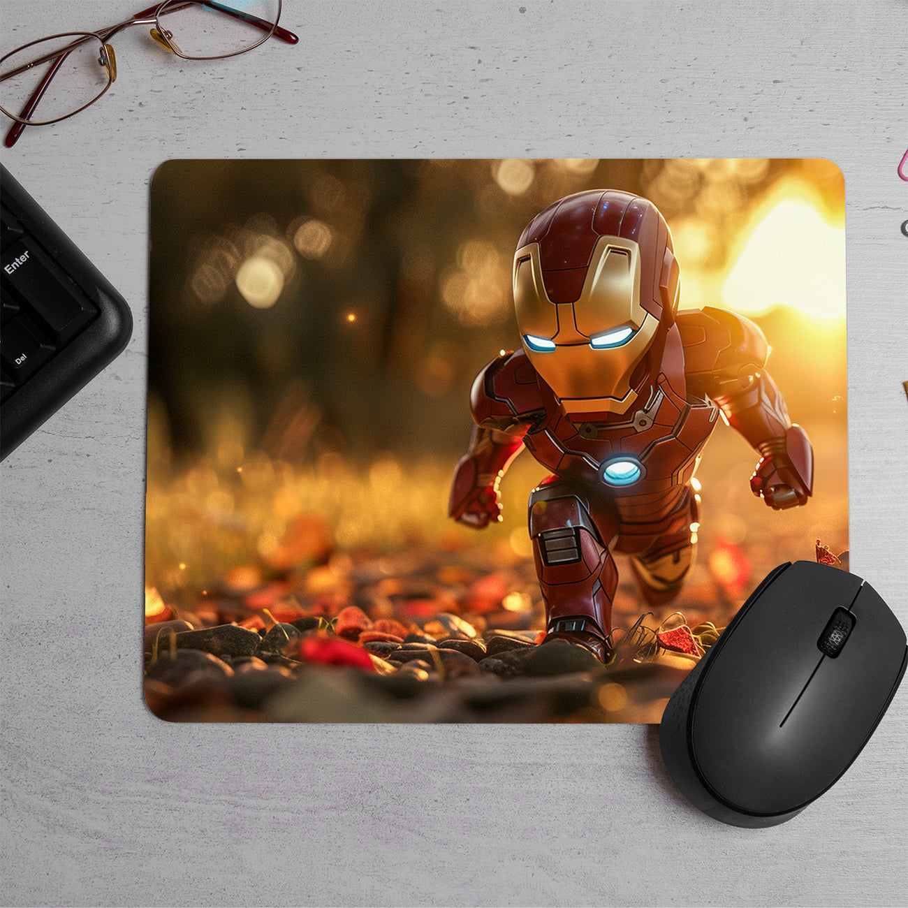 Baby iron man  Printed Mouse Pad (DESIGN-190)