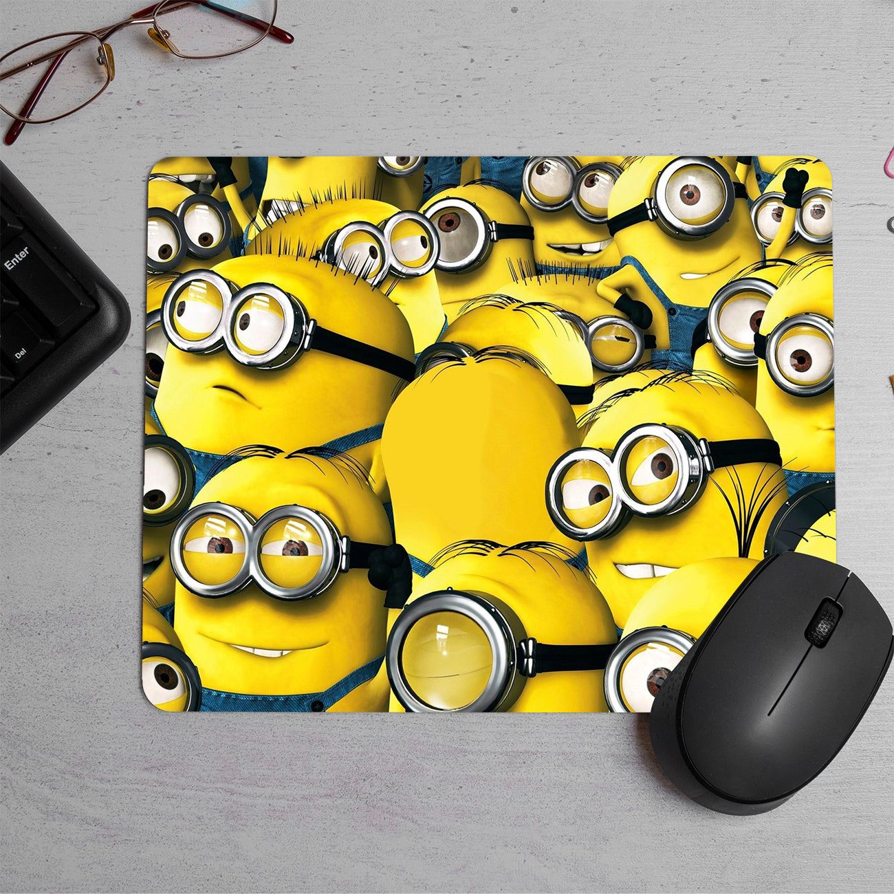 Group of minions Printed Mouse Pad (DESIGN-203)