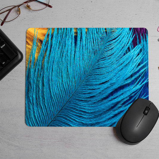 Beautiful abstract blue feather Printed Mouse Pad (DESIGN-207)