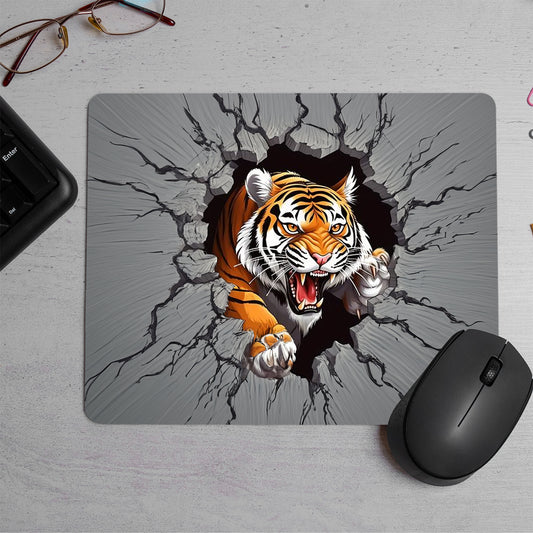 Ferocious Tiger Face Printed Mouse Pad (DESIGN-229)