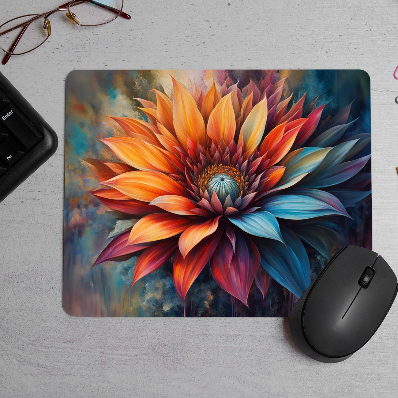 Oil painting on canvas Printed Mouse Pad (DESIGN-240)