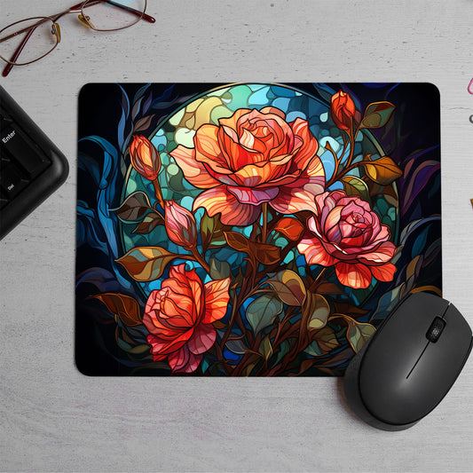 There are two roses Printed Mouse Pad (DESIGN-241)