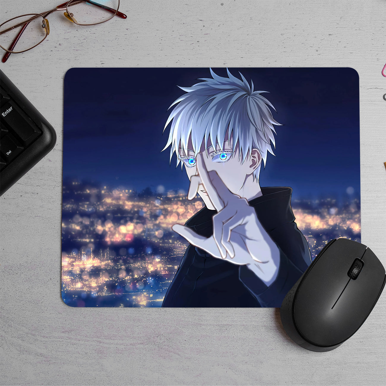 Saturo gojo anime Printed Mouse Pad (DESIGN-27)