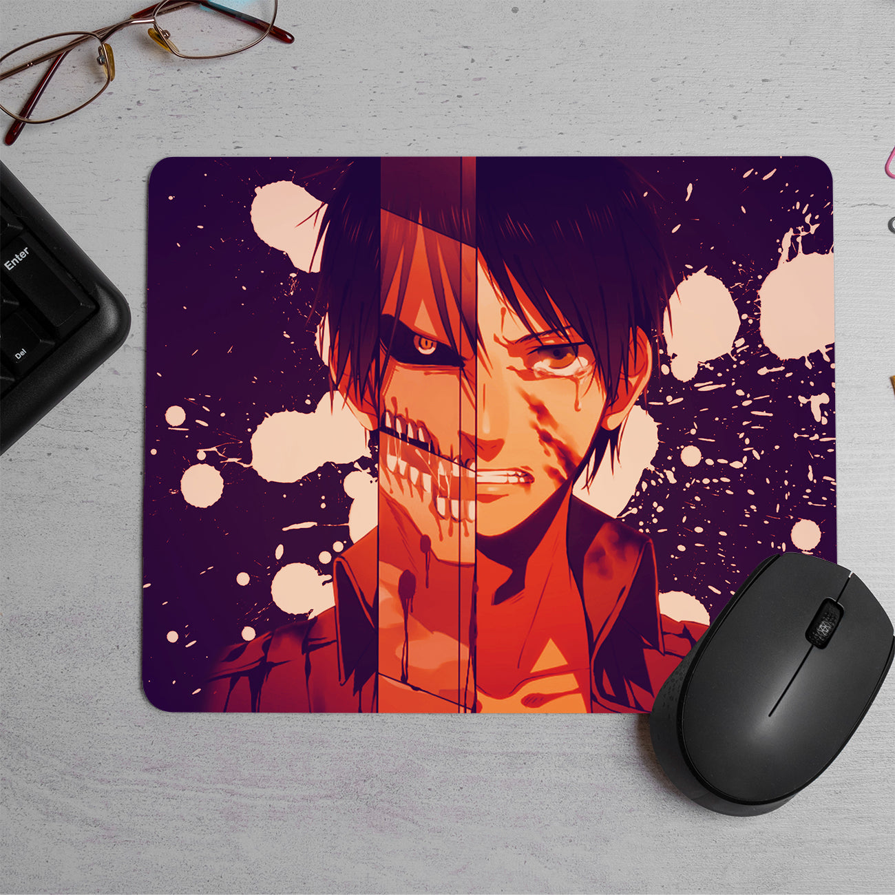 Shingeki no Kyojin anime Printed Mouse Pad (DESIGN-30)