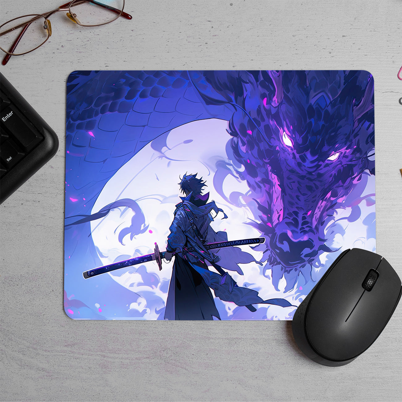 Anime Dragon Printed Mouse Pad (DESIGN-4)