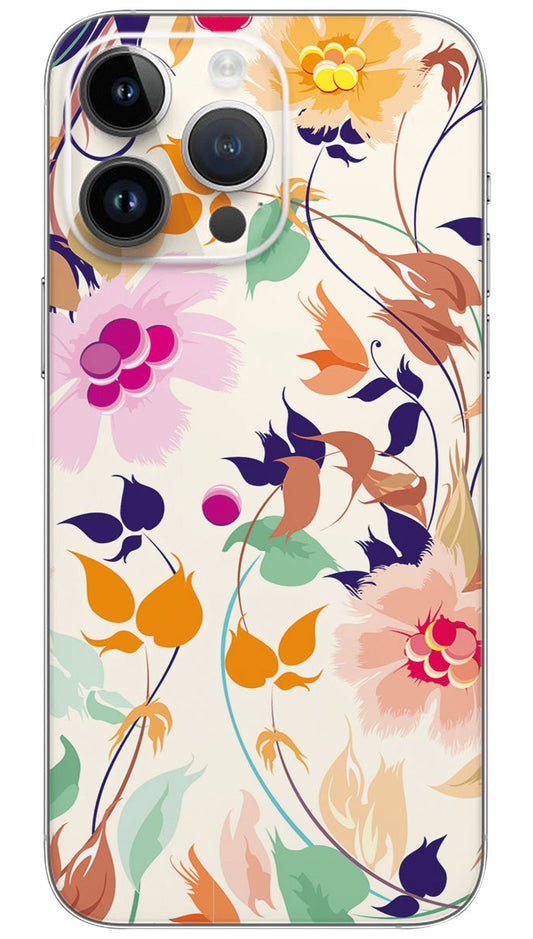 Blooming Beauty Original Floral Painting  pattern Mobile Skin Wrap  - PATTC0191