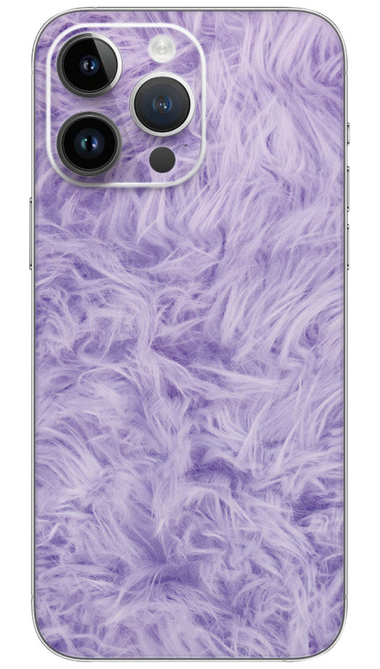 Lilac Purple Fur patern Mobile Skin Wrap  - PATTF0021