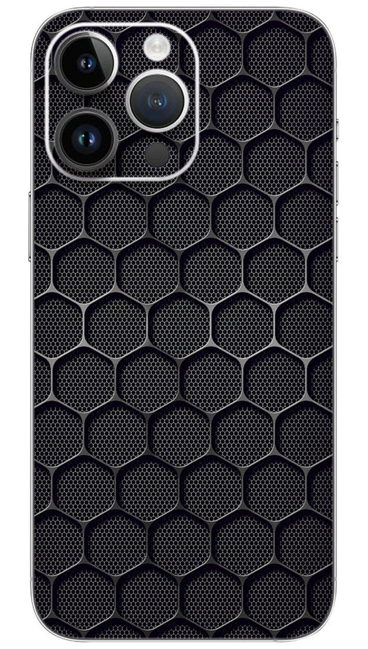 Black hexa pattern  Mobile Skin Wrap  - PATTH0009