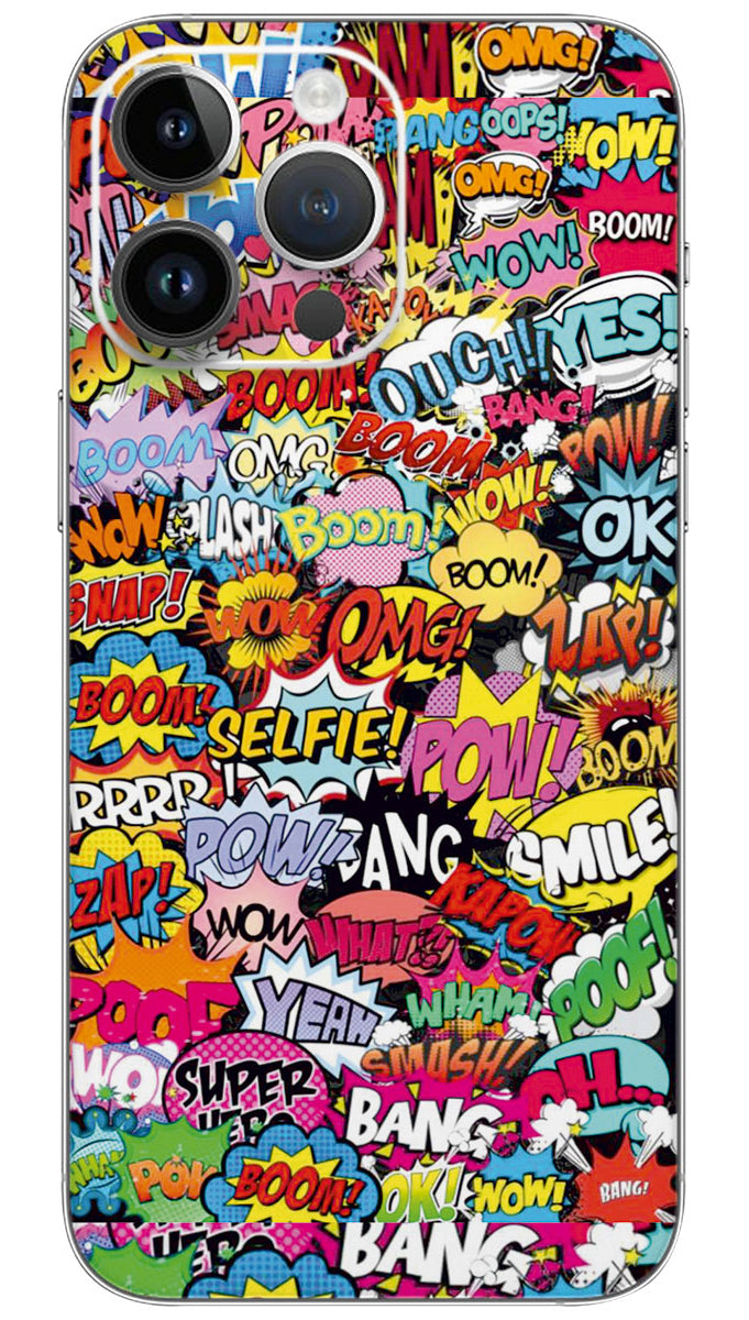 Pop art abstract pattern Mobile Skin Wrap  - PATTM0033