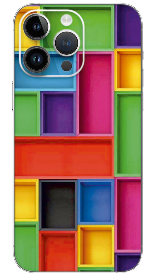 Color blocks pattern Mobile Skin Wrap  - PATTW0011