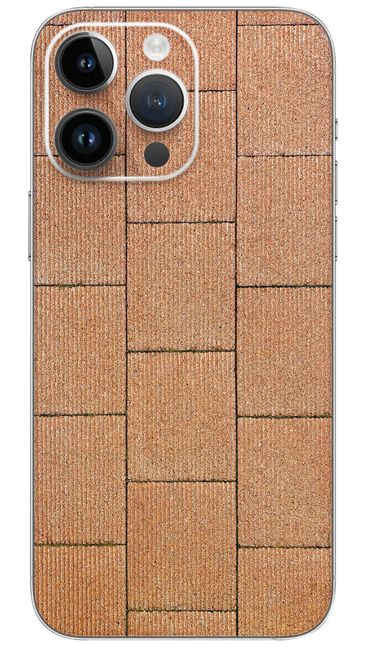 Brown Brick Pavers pattern Mobile Skin Wrap  - PATTW0019