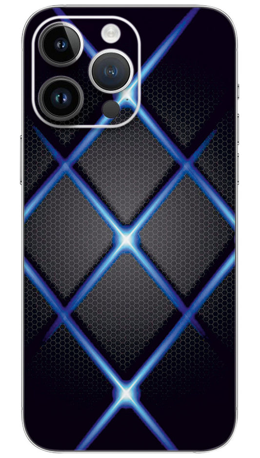 Dark background overlap pattern Mobile Skin Wrap  - PATTX0035