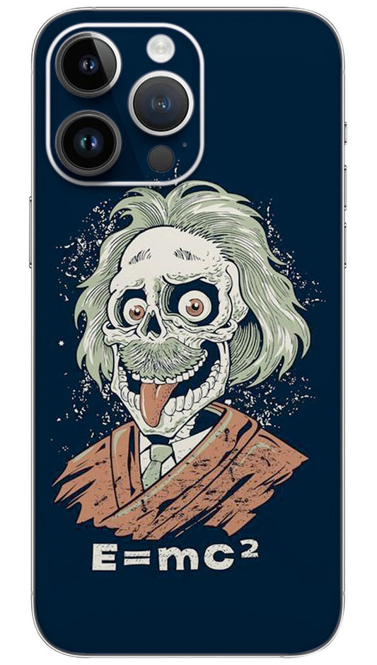 E= MC 2 Einstein quotes  Mobile Skin Wrap  - QUOA0006