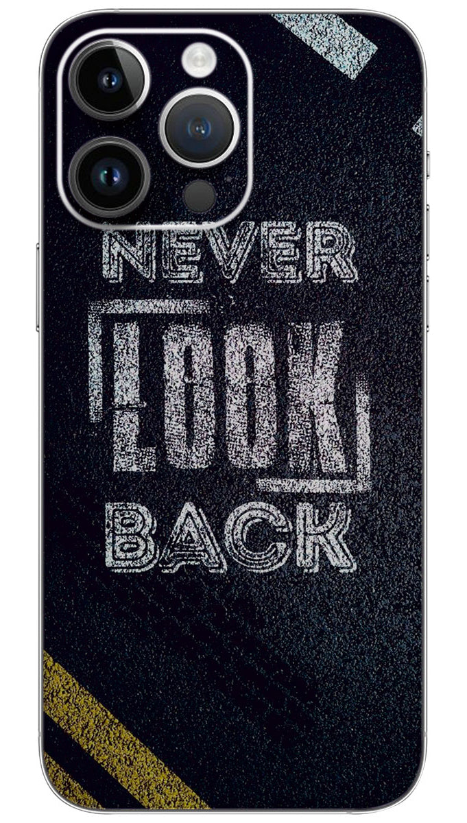 never look back quotes Mobile Skin Wrap  - QUOA0032