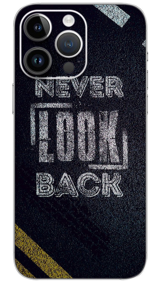 never look back quotes Mobile Skin Wrap  - QUOA0032