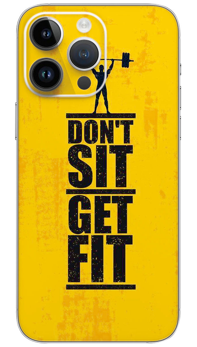 Gym quotes Mobile Skin Wrap  - QUOA0037