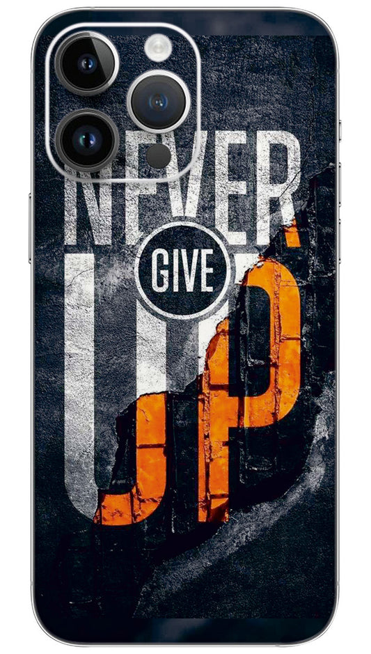 Naver give up quotes Mobile Skin Wrap  - QUOA0039