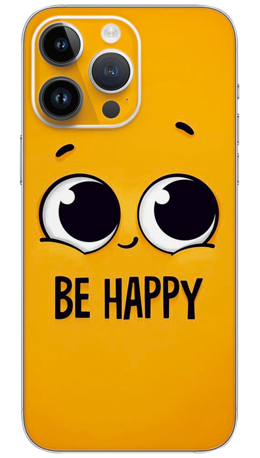 Be happy with eye quotes Mobile Skin Wrap  - QUOA0057