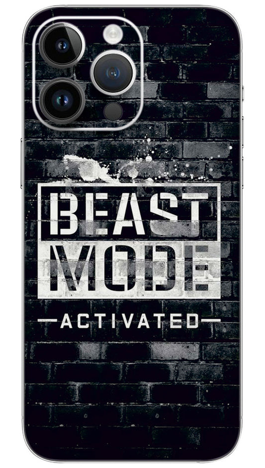 Beast mode active quotes  Mobile Skin Wrap  - QUOA0058