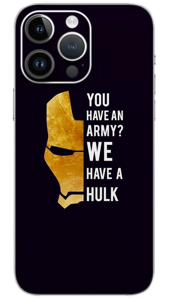 Iron man avengers quotes Mobile Skin Wrap  - QUOA0062