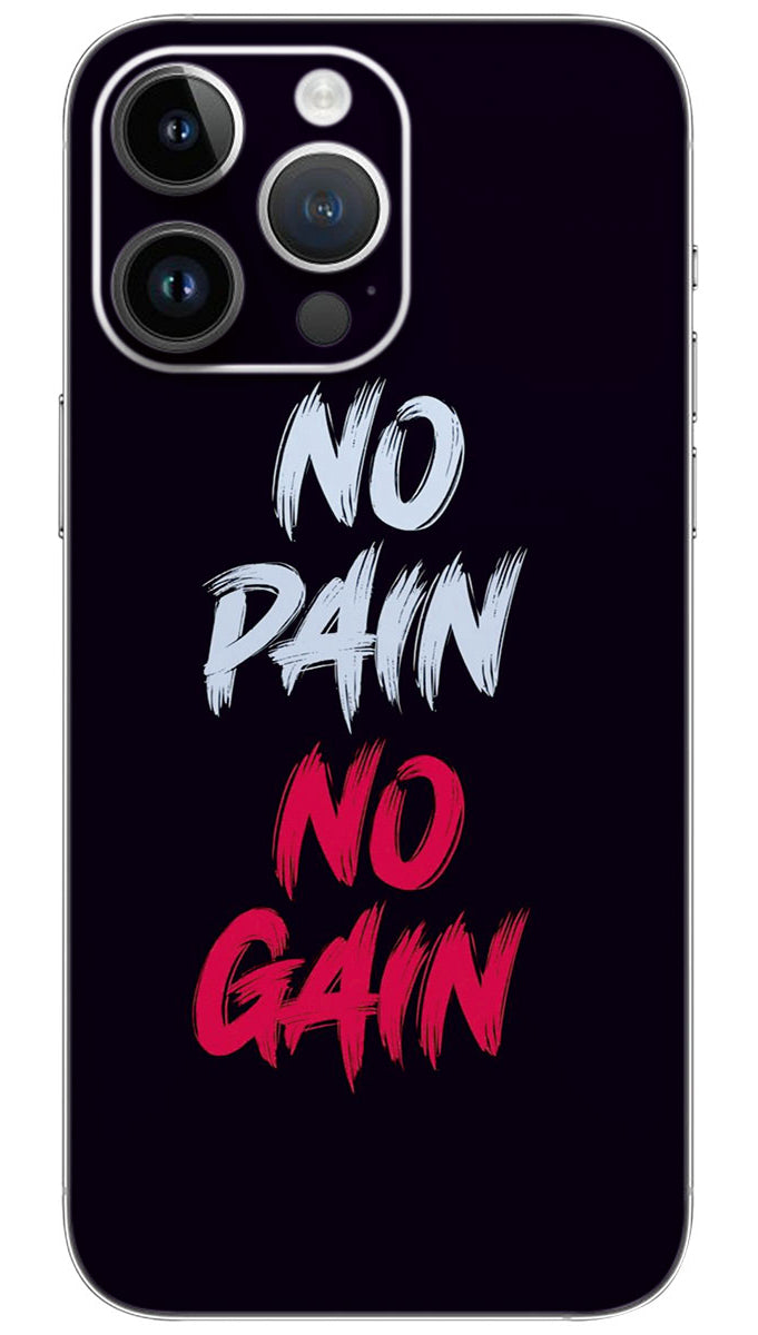 No pain No gain quotes Mobile Skin Wrap  - QUOA0077