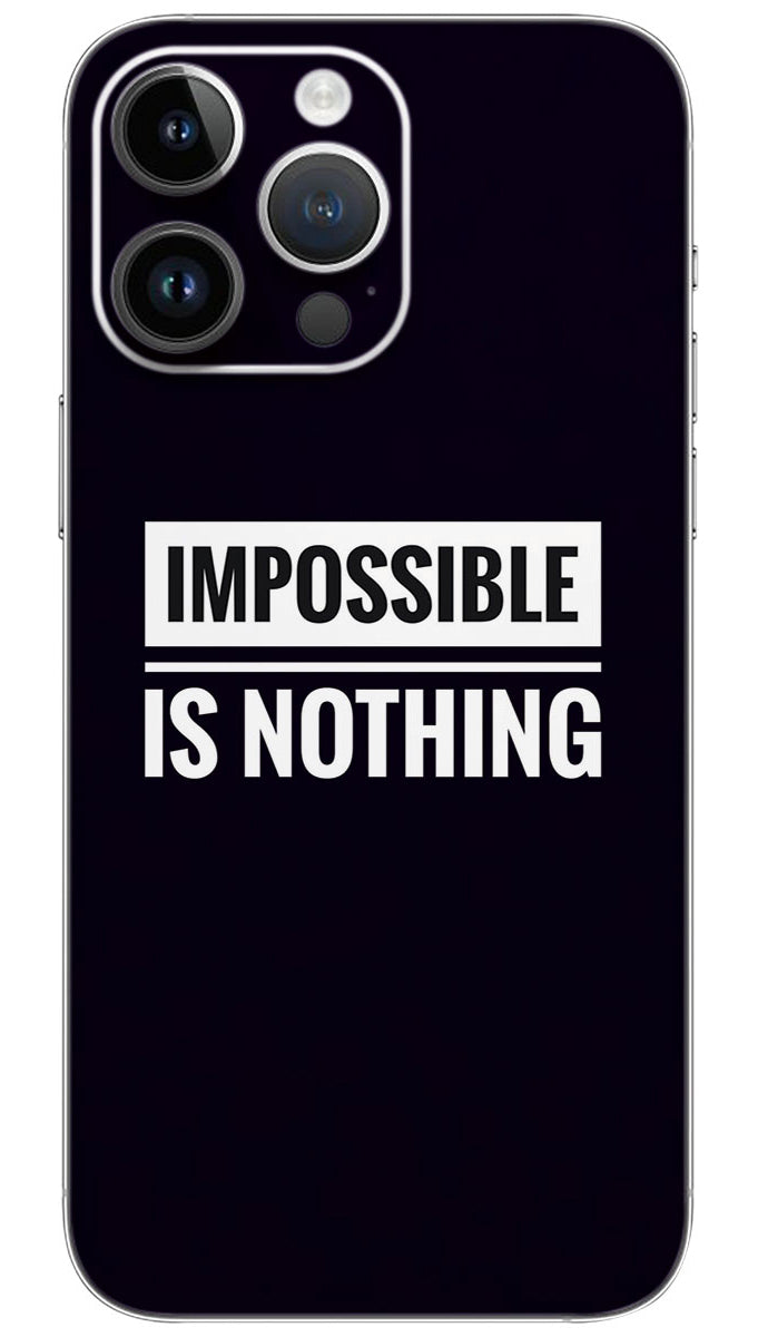 Nothing is impossible quotes Mobile Skin Wrap  - QUOA0113