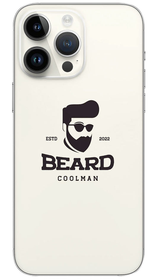 Beardgoals  face cool vector design quotes Mobile Skin Wrap  - QUOA0120