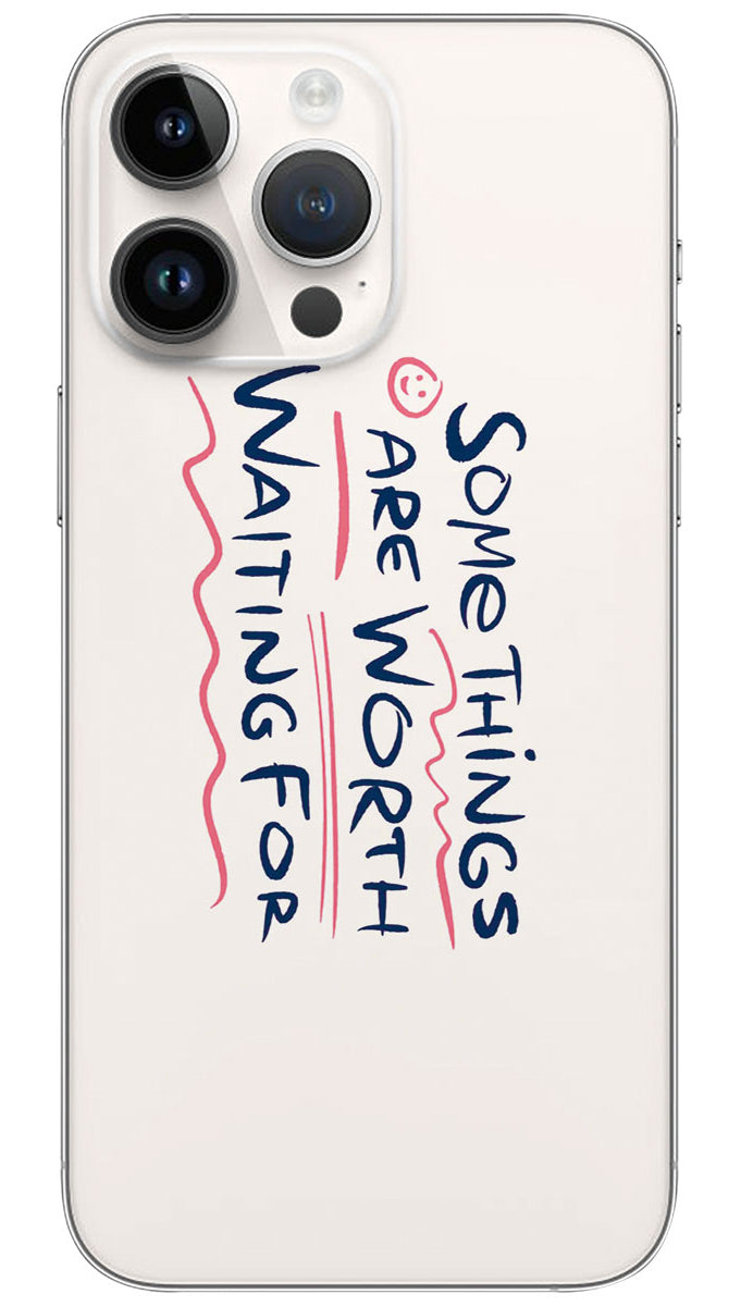 Some things are worth waiting for quotes Mobile Skin Wrap  - QUOA0123