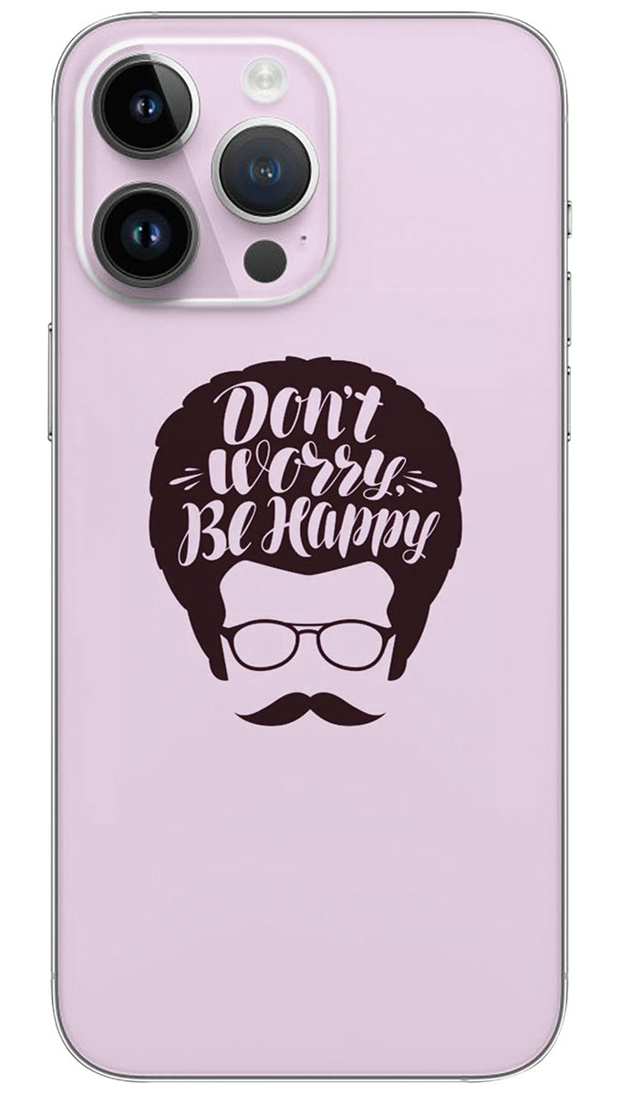 Bobby McFerrin Don't Worry, Be Happy quotes Mobile Skin Wrap  - QUOA0128