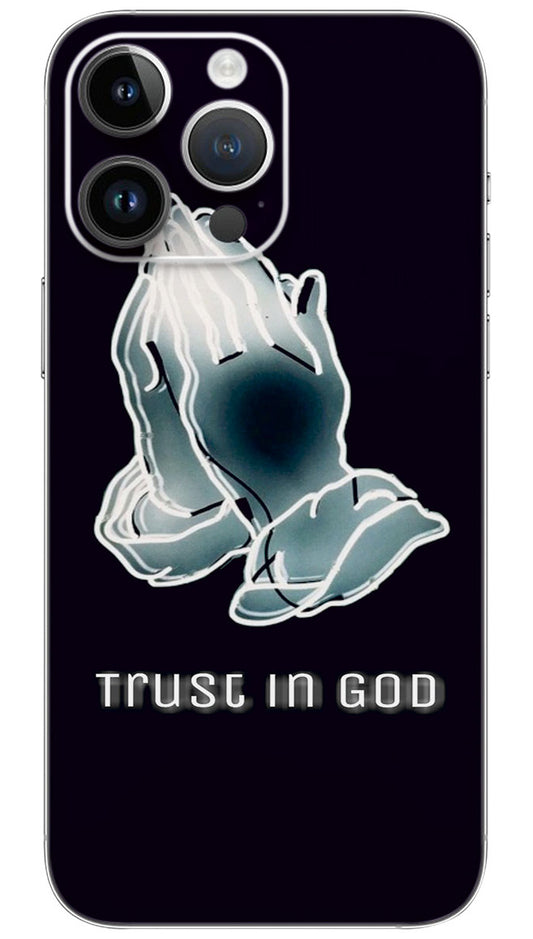 Trust in god quotes Mobile Skin Wrap  - QUOA0175