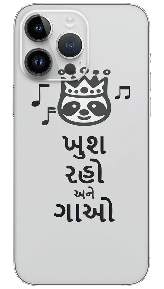 Khush raho or gao quotes Mobile Skin Wrap  - QUOG0022